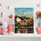River House Frameless Picture Oil Paint By Numbers Hand Painted Picture Kit