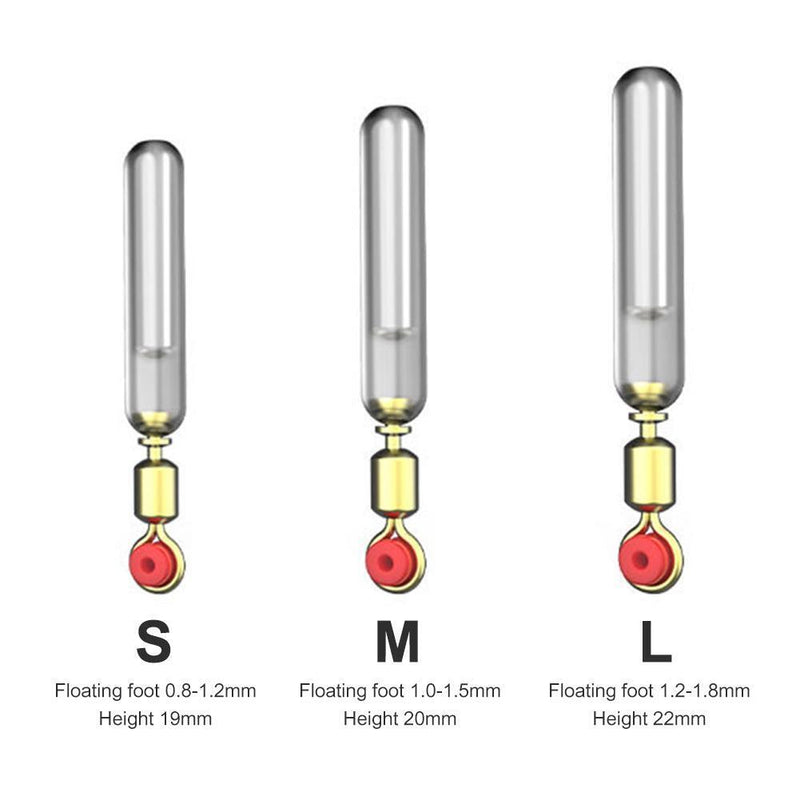 30x Silicone Silicone Fishing Float Holder Rotating Float Rest Seat (M)