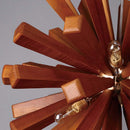 Pendant Hanging Lamp Dandelion Design Pastoral Style Simple Chandelier Wooden