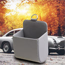 Car Storage Bag Air Vent Dashboard PU Organizer Box Phone Holder (Grey) Newly