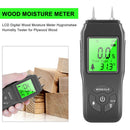 Two Pins Wood Moisture Meter LCD Display Hygrometer Humidity Tester Garden Tool