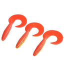 3pcs 8.5 cm U-Shaped Artificial Soft Lure Wobbler Bait Fishing Tackle(SC001