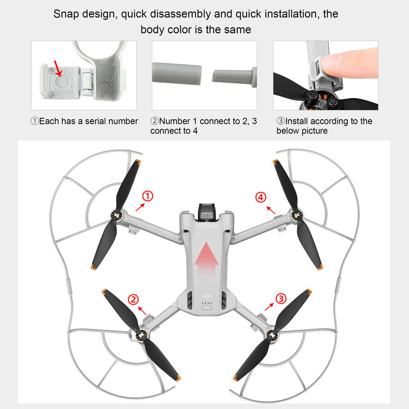 Propeller Blade Guard Anti-collision Ring Protector Cover for DJI Mini 3 PRO Kit