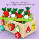 Montessori Toys - Wood Preschool Learning Fine Motor Skills Harvest Game