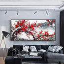 5D Full Drill Diamond Painting DIY Plum Blossom Embroidery Canvas Wall Art Decor