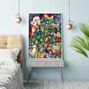5D Full Round Drill Picture Christmas Tree Diamond Painting Living Room Ornam