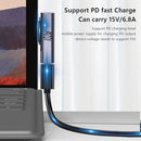 For Microsoft Surface Pro X 8 7 6 5 4 3GB Book to Type C PD Tablet Plug Adapter
