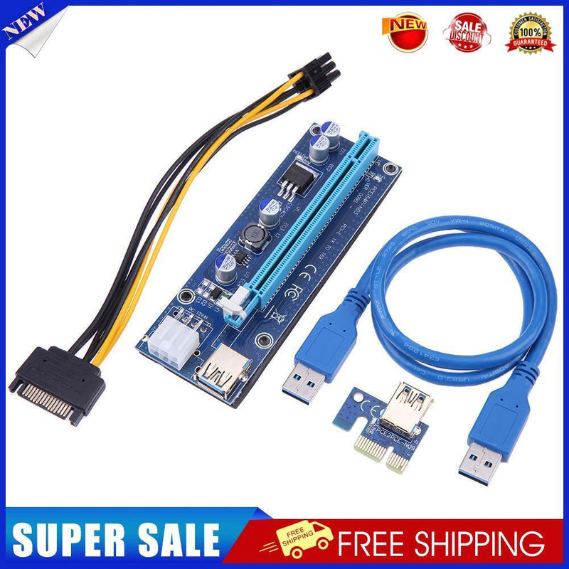 60cm PCI-E Riser1 X 16X PCI-E USB3.0 009S Adapter Card Cable for BTC Miner
