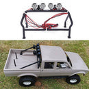6 LED Lights Metal Roll Cage Bucket for RC4WD 1/10 TF2 Remote Car Accessori