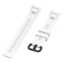Silicone Wrist Strap Band w/Steel Buckle for Huawei Honor Band 5/4 (White) Newly
