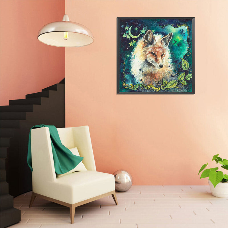 5D DIY Diamond Painting Kits Fox Full Round Drill Wall Decor Art Crafts Set