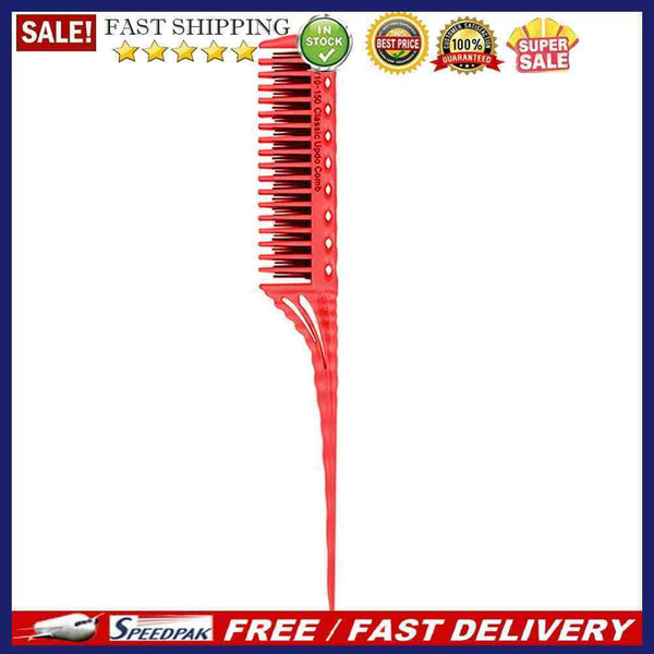 Durable Hairdressing Comb Dyeing Brush Plastic Pointed Tail Hair Styling Comb