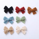 Knitted Woolen Children Bowknot Girls Hair Clips Barrette Baby Hairpins Bows