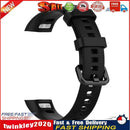 Silicone Wrist Strap Band w/Steel Buckle for Huawei Honor Band 5/4 (Black) Newly
