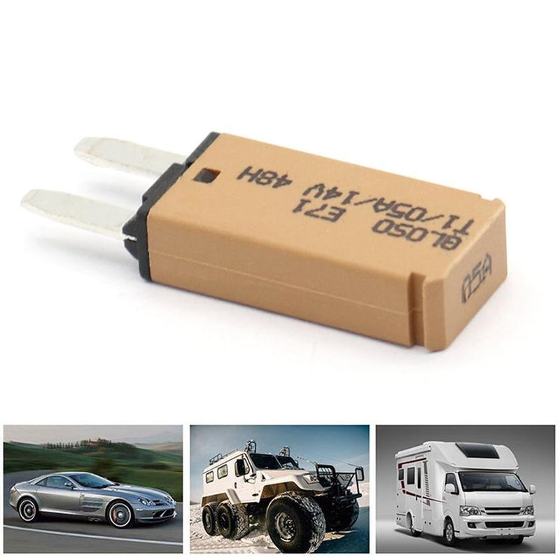 DC 14V Auto Reset Mini Circuit Breaker Blade Fuse for Car Boat(5A Brown) Newly