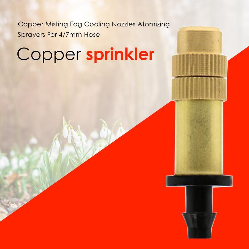 Copper Nozzle Lawn Garden Atomizing Sprayer Adjustable Mist Watering Irriga