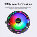 LANSHUO Xuanbing 300 Rainbow RGB Low Profile CPU Air Cooler with 90mm Silent Fan