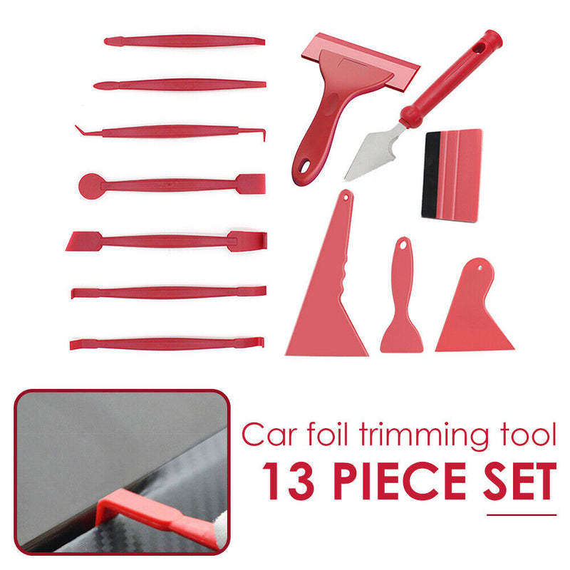 13 in 1 Car Vinyl Wrap Tool Kit Squeegee Auto Film Wrapping Window Tinting