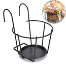 Railings Home Decor Guardrail Hanging Flower Pot Rack Balcony Planter Pot Stand