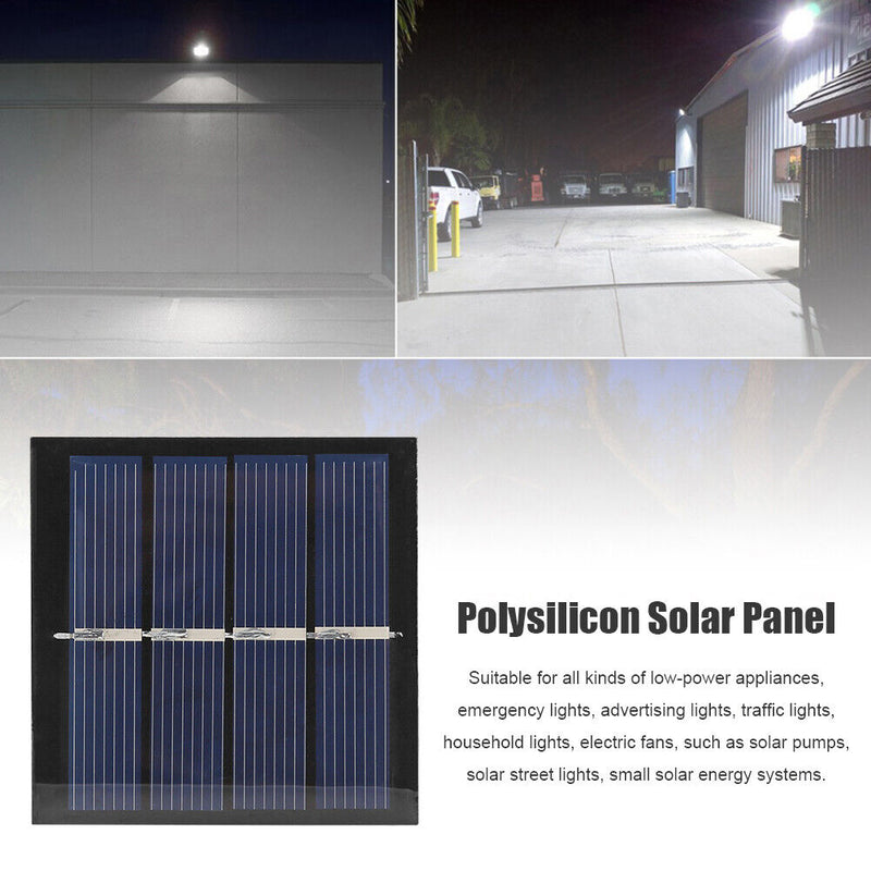 Solar Panel 0.45W 2V with 10cm Wires Solar Cell for DIY Battery Phone Charg