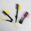 3x Double-Ended Eyebrow Eyelash Brushes with Safe Round Comb Teeth Cosmetic Tool