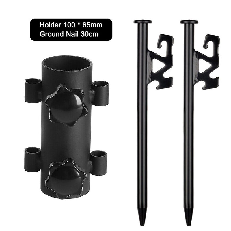 Adjustable Outdoor Camping Canopy Pole Reinforced Fixed Tube Awning Rod Holde