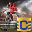 Player Leader Football Captain Armband Nylon Soccer Group Arm Band (Yellow)