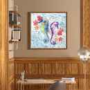 5D DIY Seahorse Full Round Drill Diamond Painting Kit Mosaic Craft (E797) Newly