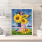 Sunflower Bird Oil Paint By Numbers Kits Canvas Picture DIY Home Decoration Gift
