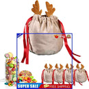 #A 5pcs Drawstring Goodie Bag Soft Candy Packing Holders Festive Party Decorat