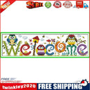 14CT Stamped Cartoon Embroidery Canvas Cross Stitch (K949 Welcome Board)