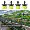 100pcs Adjustable Water Dropper Irrigation Hose Drip Head (Grass Green)
