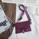Unisex Nylon Fanny Chest Shoulder Bags Zipper Belt Purses Daily Crossbody Packs