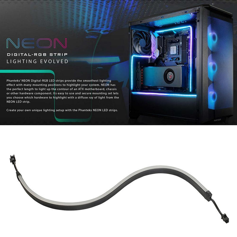 PHANTEKS M5 550mm RGB Light Strip 3 Pin Gorgeous Lamp Tape for PC Case Chassis