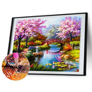 5D DIY Full Drill Diamond Painting Park View Cross Stitch Embroidery Mosaic