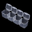 28 Slots Storage Box Nail Art Rhinestone Jewelry Display Case (Clear) Newly
