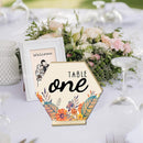10Pcs/Set Wooden wedding digital table card wedding English alphabet seat card`