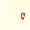 Creative Clothing Bags Women Men Metal Lapel Pin Cartoon Trash Can Drip Brooch