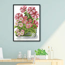 Flowers Cross Stitch 14CT Stamped Canvas DIY Embroidery Needlework (H638) Newly