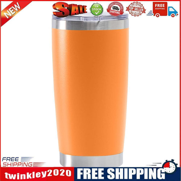 Thermal Car Mug Cup Stainless Coffee Vacuum Insulated Water Bottle (Orange)
