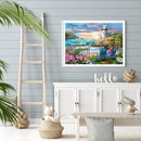 Beach Vacation Diamond Painting Kits Full Round Drill 24 Colors 60x50cm (V2421)