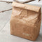 1PCS Yellow Kraft Paper Lunch Bag Reusable Durable J9H9 Insulated Thermal W6J7