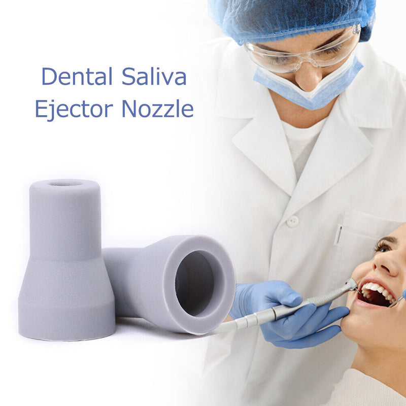 10pcs Dental Weak Suction Tips Replacement Parts Dental Weak Suction Valve Grey