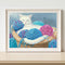 Cat Frameless Oil Paint by Numbers Kit Coloring on Canvas Handpainted Handicraft