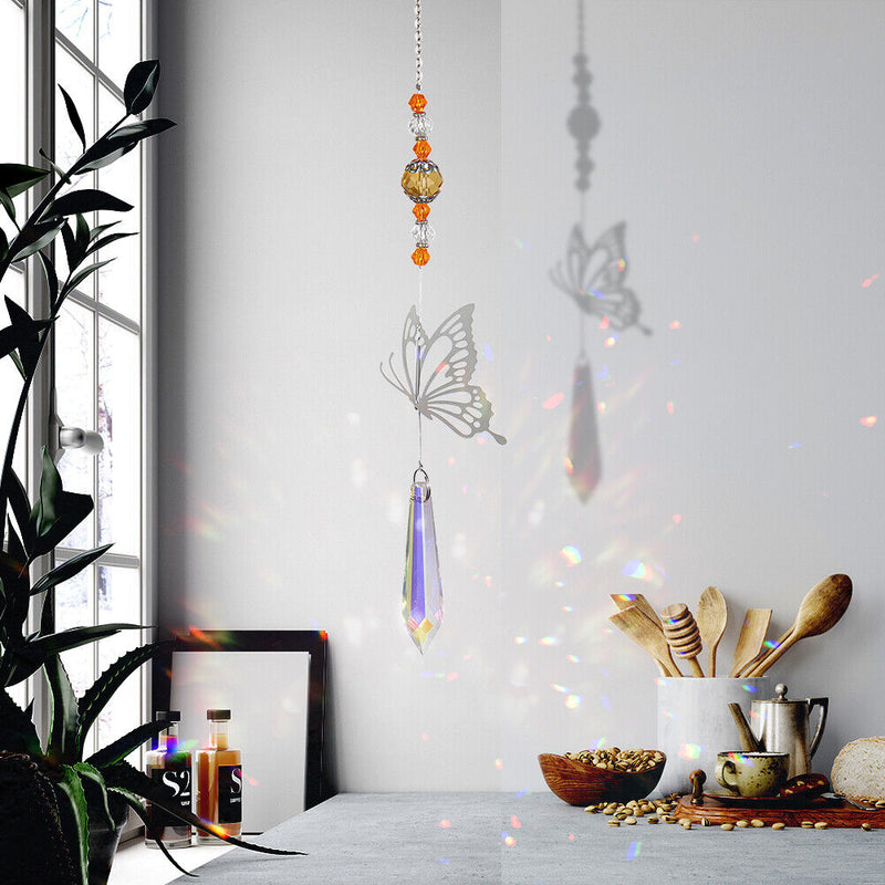 Crystal Windchimes Light Catching Hanging Pendant Light Catcher Jewelry (2)