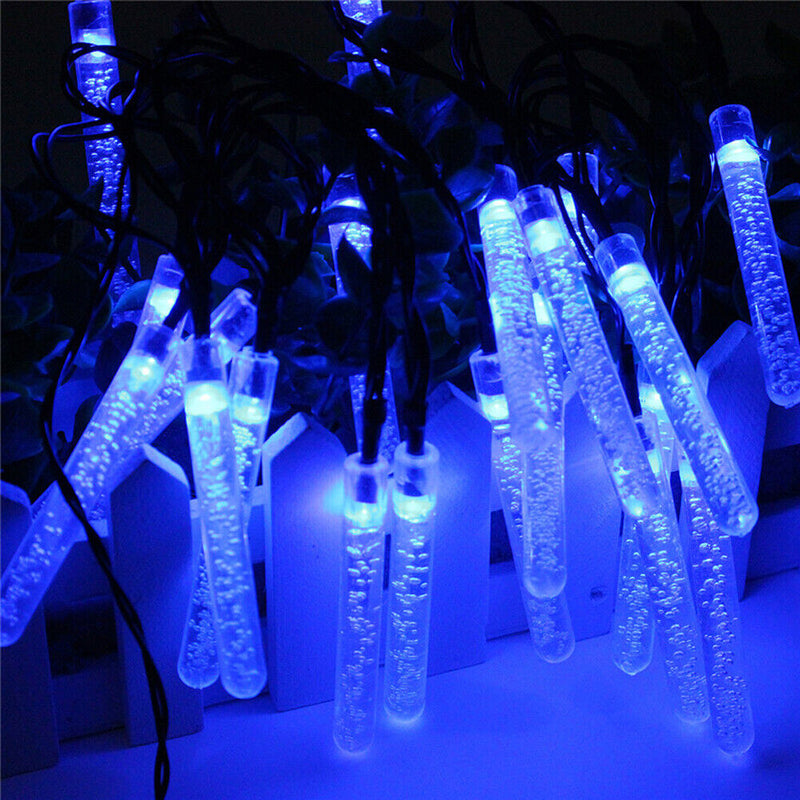 Outdoor Solar LED Lamps 3.5M 20 LED Ice Piton Lamp luces Blue