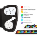 Portable Roll Up Piano 49 Keys Electronic Organ for Kids Children Beginners
