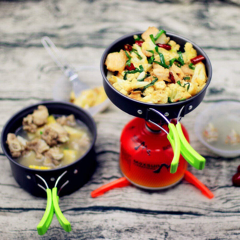 Hiking Cooking Equipment Tableware Kettle Camping Cookware Kitchen Utensils Set