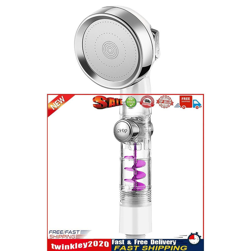 High Pressure Shower Heads Handheld Turbo Fan Spray Shower Head Nozzle (D) Newly