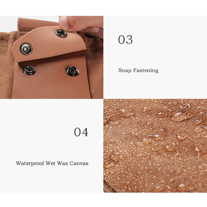 Outdoor Folding Fruit Vegetable Harvest Foraging Bag Picking Pouch (Coffee)